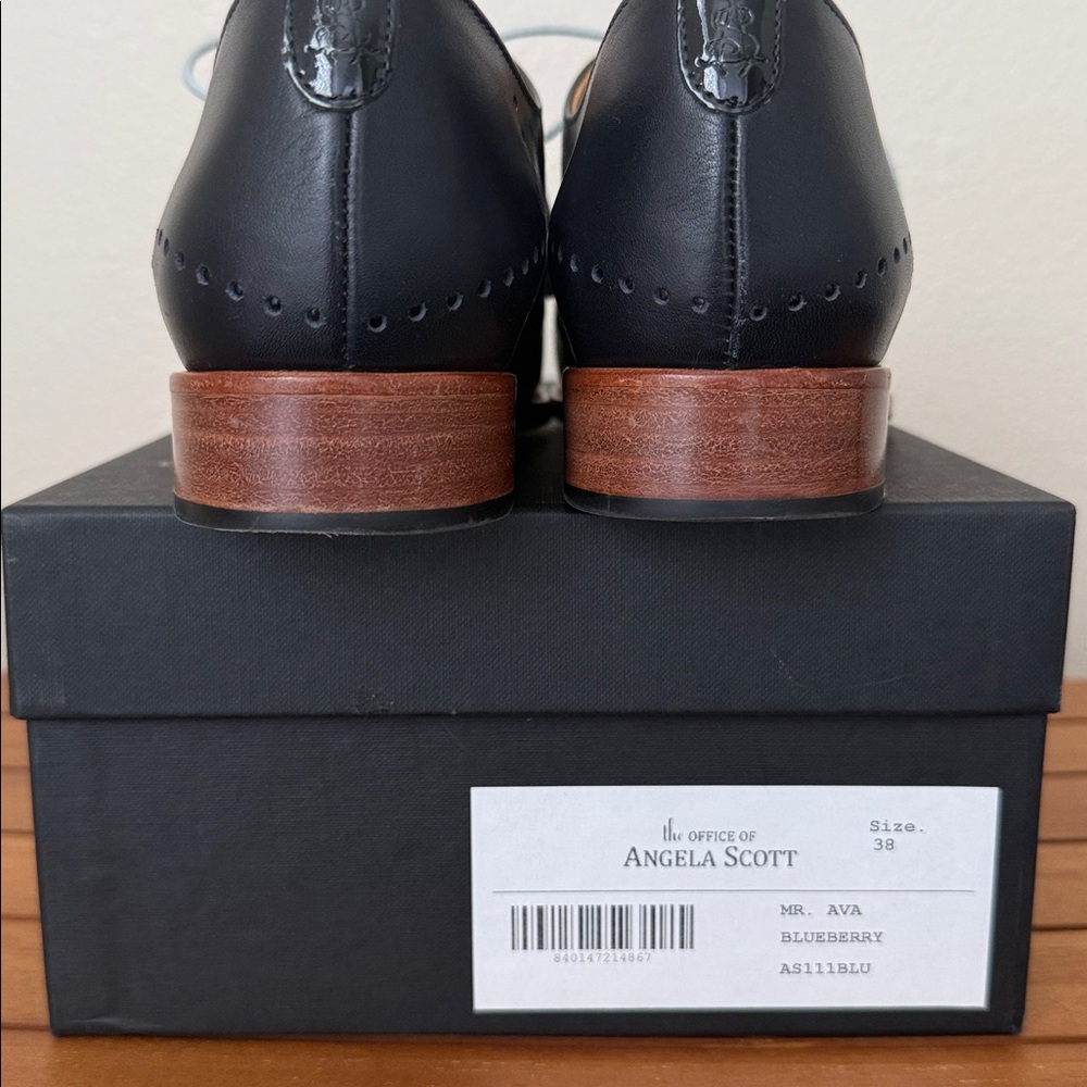 Office of Angela Scott Mr. Ava Derby Oxford Blueberry Size 38 8 - Picture 7 of 8